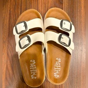 Mad Love double buckle strap sandals